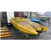 Image 3 : 12' CATAMARAN BOAT YELLOW, NO VIN PLATE,