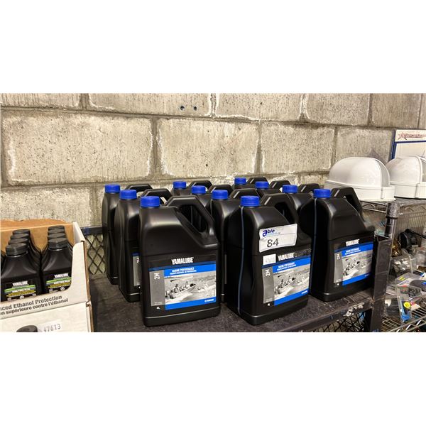 11 4L JUGS OF 2M YAMALUBE SEMI-SYNTHETIC MARINE PERFORMANCE OIL
