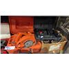 Image 4 : SHELF OF ASSORTED ELECTRIC/CORDLESS POWER TOOLS INCLUDING DRILLS, SAWZALL, CIRCULAR SAW & MORE