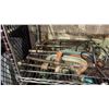 Image 2 : SHELF OF ASSORTED C-CLAMPS, BENCH VICE, DRILL PRESS VICE'S, BOSCH/MAKITA ORBITAL SANDERS,