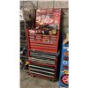 Image 2 : 2 PCS RED MECHANICS TOOL BOX WITH LARGE ASSORTMENT OF TOOLING CONTENTS APPROX 27" W X 18" D X 53" H