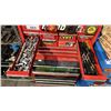 Image 6 : 2 PCS RED MECHANICS TOOL BOX WITH LARGE ASSORTMENT OF TOOLING CONTENTS APPROX 27" W X 18" D X 53" H