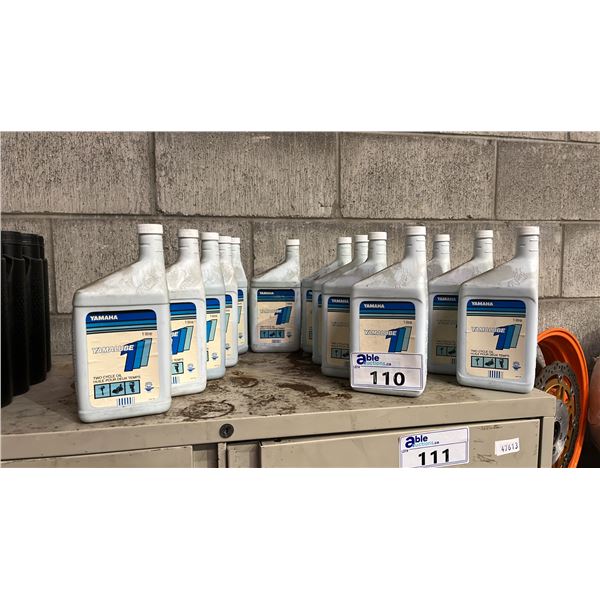 13- 1L BOTTLES OF YAMALUBE TWO CYCLE OIL