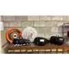 Image 1 : 3 ASSORTED MOTORCYCLE FUEL TANKS & 2 RIM AND BRAKE DISC ROTOR ASSEMBLY'S