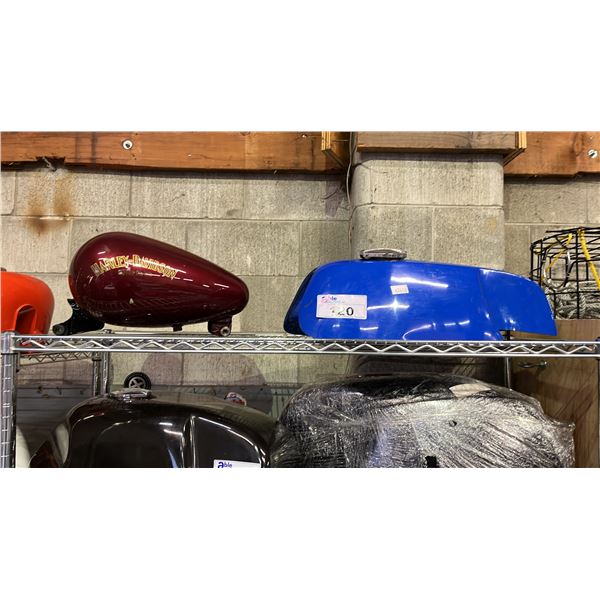 2 ASSORTED MOTORCYCLE FUEL TANKS