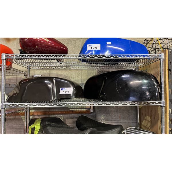 2 ASSORTED MOTORCYCLE FUEL TANKS