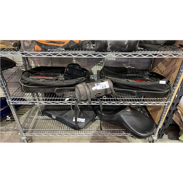 3 ASSORTED MOTORCYCLE BAGS