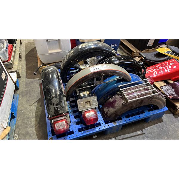PALLET OF ASSORTED MOTORCYCLE FENDERS