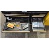 Image 5 : CRAFTSMAN METAL BLACK LOCKING 11 DRAWER TOOL CHEST WITH ASSORTED TOOLING CONTENTS *HAS KEY*