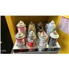 Image 4 : JUSTRITE YELLOW METAL BENCH TOP FLAMMABLE CABINET WITH ASSORTED AEROSOL CONTENTS