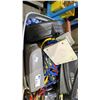 Image 2 : PALLET OF ASSORTED MOTOR COVERS, PARTS, TOOLS, SEATS, OIL DRAIN PANS & MORE