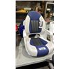 Image 1 : WHITE/BLUE PADDED REPLACEMENT BOAT SEAT