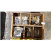 Image 3 : PLASTIC CRATE & WOODEN TRAY OF ASSORTED FISHING WEIGHTS