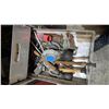 Image 6 : VINTAGE MORDAIR AIRLINE SERVICE CART WITH ASSORTED TOOLS & PARTS