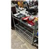 Image 2 : 3 TIER ADJUSTABLE METAL WIRE RACK APPROX 35.5" W X 14" D X 35" H * CONTENTS NOT INCLUDED *