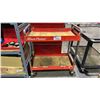Image 1 : BLUE-POINT ORANGE METAL 2 TIER MOBILE PARTS CART