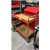 Image 2 : BLUE-POINT ORANGE METAL 2 TIER MOBILE PARTS CART