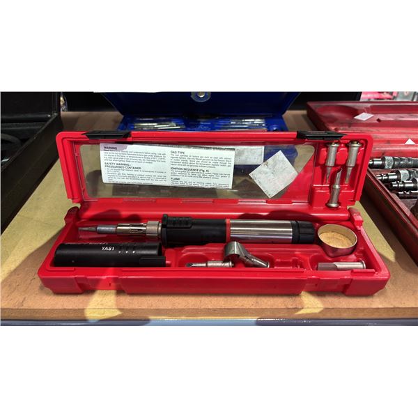 BLUE-POINT YAKS1 BUTANE FUEL POWERED PORTABLE SOLDERING KIT IN CASE