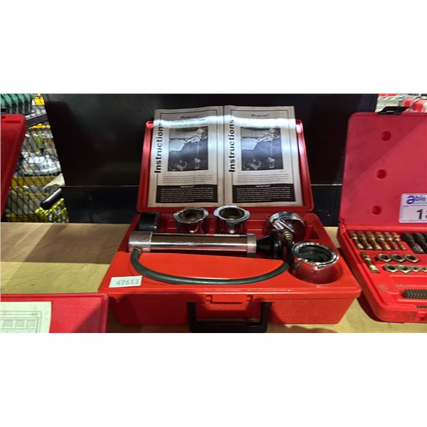 SNAP-ON SVTS-262 COOLING SYSTEM TESTER WITH 45MM ADAPTERS IN HARD TRANSPORT CASE