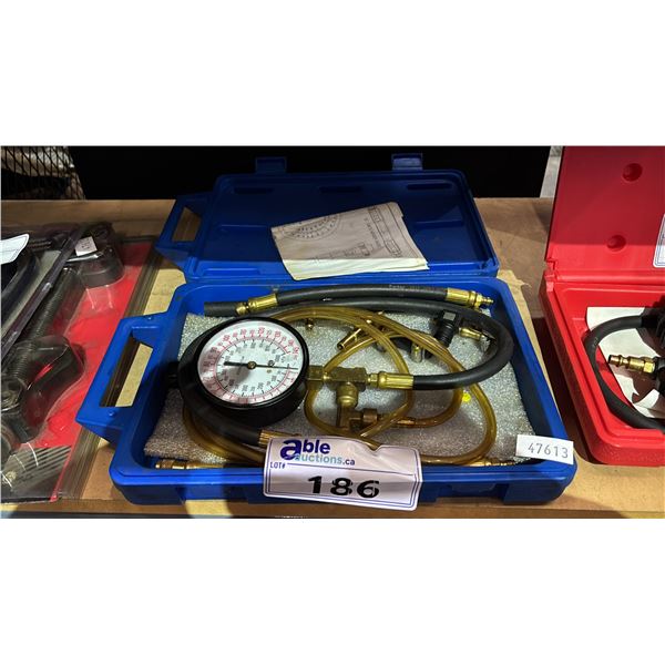 MILTI-PORT FUEL INJECTION PRESSURE TESTING KIT IN HARD TRANSPORT CASE