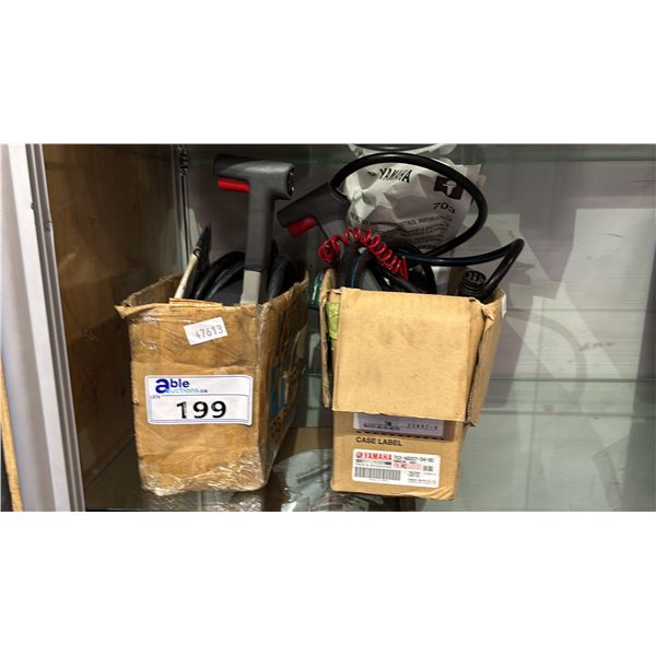 PAIR OF YAMAHA 703 OUTBOARD SIDE MOUNT REMOTE CONTROL THROTTLES