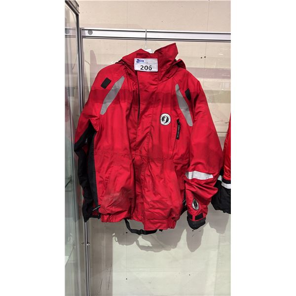 MUSTANG SURVIVAL MJ5245 RED CATALYST FLOTATION JACKET SIZE LARGE