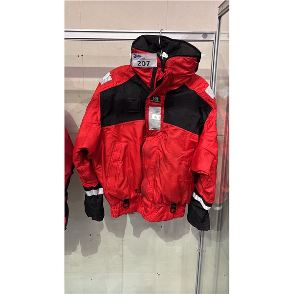 HELLY HANSON RED FLOTATION JACKET SIZE MEDIUM