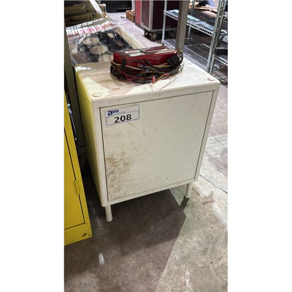 SMALL WHITE CABINET & MSD MC-2 PN 4220 MOTORCYCLE IGNITION