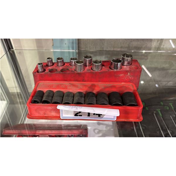 ASSORTED SOCKETS IN ORGANIZERS