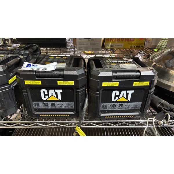 2- CAT 1200A PORTABLE POWER STATIONS *UNKNOWN WORKING CONDITION*