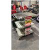 Image 1 : METAL MOBILE 3 TIER SHOP CART
