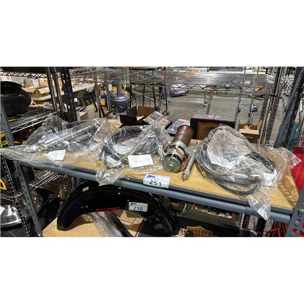 GROUP OF 3 GOETZ ENGINEERING MARINE CONTROLS & 1 MARINE MOTOR