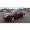 Image 1 : 2007 FORD FOCUS SES, 4DR HATCHBACK, RED, VIN 1FAFP37NX7W337913,