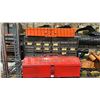 Image 2 : SHELF OF ASSORTED DRILL BITS, STAPLES, TOOL BELT, TOOL BOXES & MORE