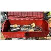 Image 3 : SHELF OF ASSORTED DRILL BITS, STAPLES, TOOL BELT, TOOL BOXES & MORE