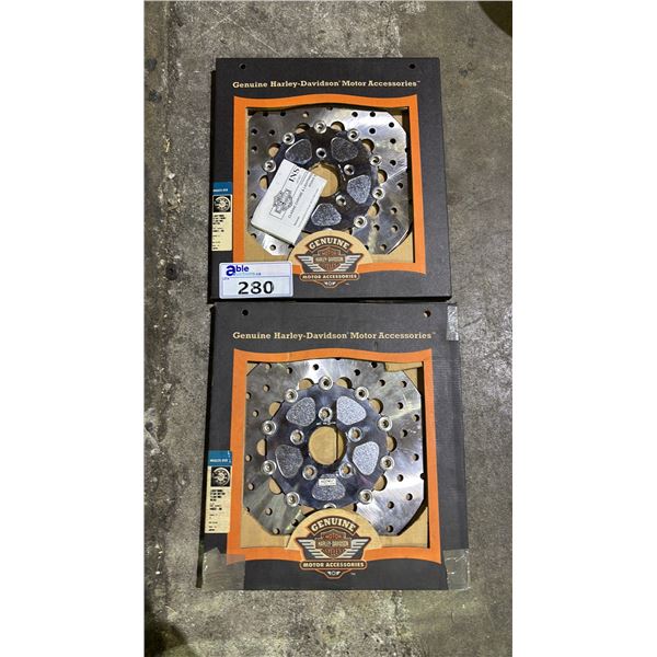 SET OF HARLEY DAVIDSON LIGHTNING STAR FLOATING ROTORS FRONT & BACK
