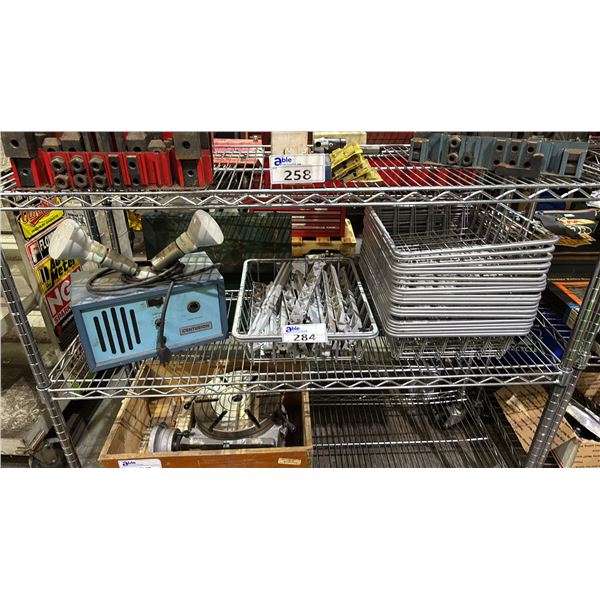 CENTURION AIS-3000 & LARGE STACK OF SMALL METAL BASKETS WITH PLASTIC BRACKETS