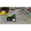 Image 1 : GREENWORKS PRO 21" CORDLESS BATTERY POWERED LAWN MOWER *NO BATTERY, NO CHARGER* *UNKNOWN WORKING