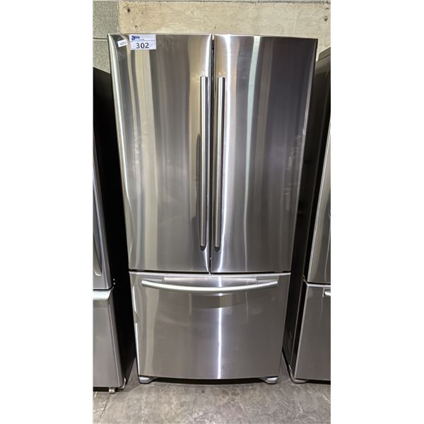 SAMSUNG RF197ACRS 32" STAINLESS STEEL FRENCH DOOR REFRIGERATOR WITH BOTTOM  FREEZER DRAWER