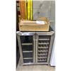 Image 1 : NIPUS NPDUAL02, 24" WINE & BEVERAGE COOLER UNIT WITH WOODEN SHELVING & STAINLESS STEEL TRIM