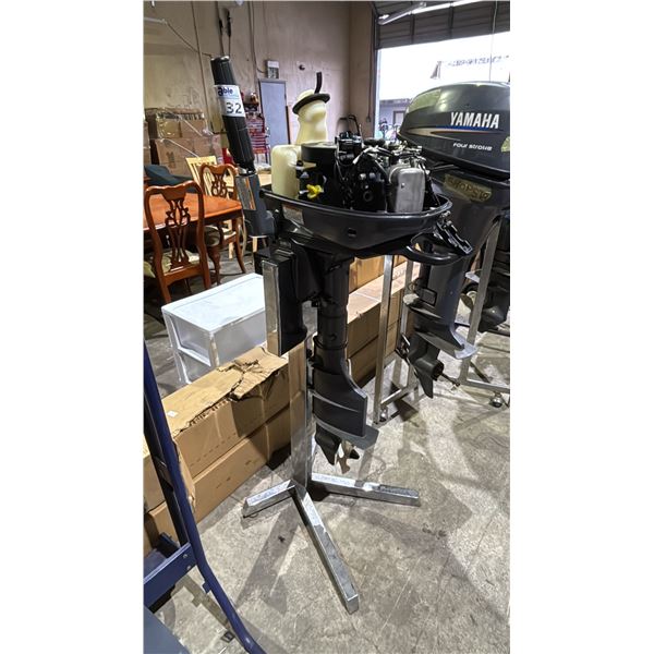 YAMAHA F4LMHA MOTOR ON STAND *UNKNOWN WORKING CONDITION*
