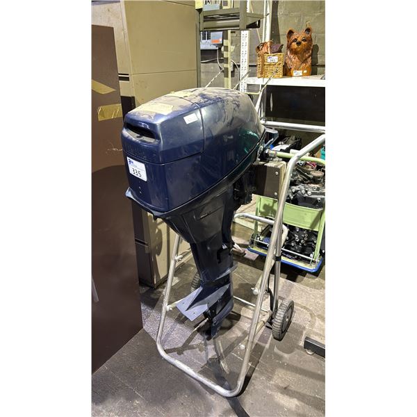 YAMAHA T9.9ELRX 9.9HP OUTBOARD MOTOR ON MOBILE STAND *UNKNOWN WORKING CONDITION*