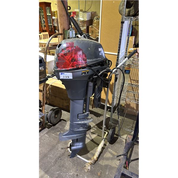 YAMAHA OUTBOARD MOTOR ON MOBILE DOLLY *UNKNOWN WORKING CONDITION*