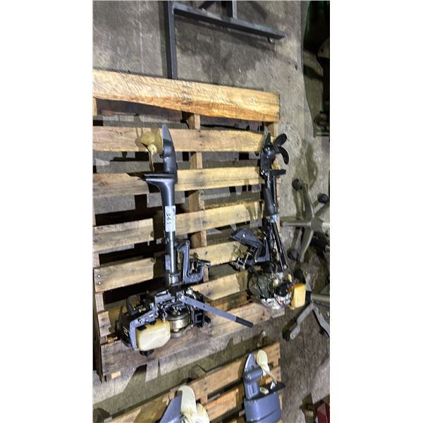 PALLET OF 2 OUTBOARD MOTORS *UNKNOWN WORKING CONDITION*
