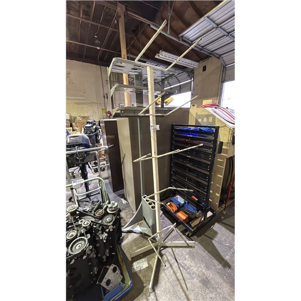 3 ASSORTED STORAGE/DISPLAY RACKS