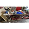 Image 1 : METAL SHOP CART WITH ASSORTED HARDWARE & PARTS