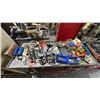 Image 2 : METAL SHOP CART WITH ASSORTED HARDWARE & PARTS