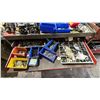 Image 3 : METAL SHOP CART WITH ASSORTED HARDWARE & PARTS