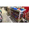 Image 7 : METAL SHOP CART WITH ASSORTED HARDWARE & PARTS
