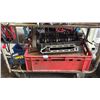 Image 3 : METAL MOBILE CART WITH ASSORTED PARTS